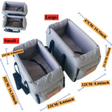 Portable Console Booster Dog Car Seat & Carrier | Center Armrest Car Seat for Small Dogs & Cats
