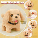 Interactive Realistic Golden Retriever Toy Dog | Walking Barking & Tail Wagging Electric Puppy with Sounds