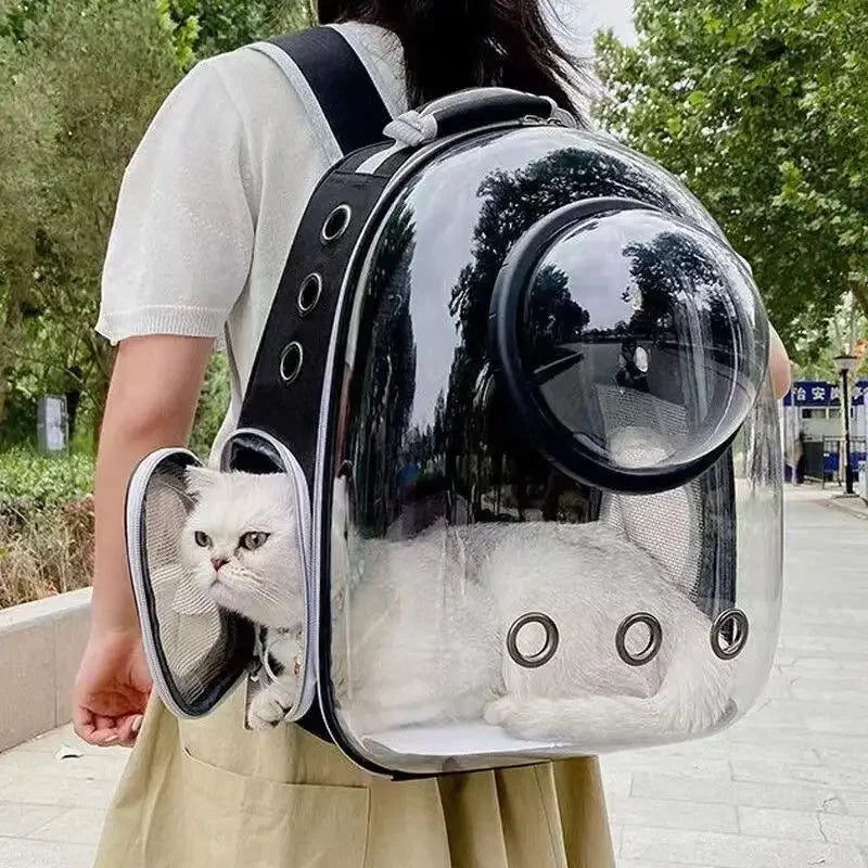 Cat Backpack Carrier with 360° Transparent Bubble