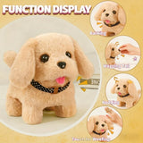 Interactive Realistic Golden Retriever Toy Dog | Walking Barking & Tail Wagging Electric Puppy with Sounds