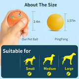 Interactive RGB Light-Up Pet Toy Ball, Automatic Bouncing & Rolling