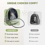 Breathable Transparent Pet Cat Carrier Bag | Outdoor Travel Backpack for Cats & Small Dogs