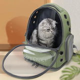 Breathable Transparent Pet Cat Carrier Bag | Outdoor Travel Backpack for Cats & Small Dogs