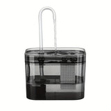Cat Water Fountain with USB Auto Filter Recirculate Transparent Black Cat Drinker Ultra-Quiet Automatic Pet Drinking Dispenser