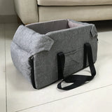 Portable Console Booster Dog Car Seat & Carrier | Center Armrest Car Seat for Small Dogs & Cats