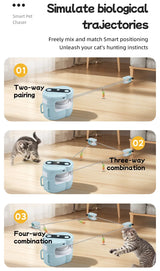 Automatic Indoor Cat & Dog Chase Toy with Remote