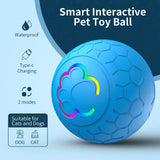 Automatic Rolling & Bouncing Pet Toy Ball with RGB Lights