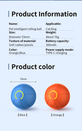 Interactive USB Rechargeable Dog Toy Ball
