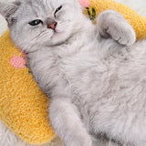 ultra soft cat pillow bed fluffy calming pet cuddler | half donut cat bed for small pets comfort and warmth | soft pet pillow for cats cozy sleeping cushion | calming cat bed for joint relief and deep sleep | plush pet cuddler bed for indoor cats and small pets | warm fluffy cat pillow bed for relaxation | soft pet cushion bed for cats comfort and support