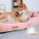 large pet sofa bed for dogs and cats | warm winter dog cushion soft plush bed | spacious dog sofa sleeping mat indoor | cozy pet sofa bed for large dogs washable | soft warm cat and dog sleeping bed indoor | durable large pet bed cushion for comfort | winter warm pet bed for big dogs and cats