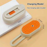 3 in 1 electric pet grooming brush | Electric cat hair brush with steam spray | Dog grooming brush steam spray comb | Pet hair removal electric brush | Cat and dog grooming steam brush | Electric pet cleaning brush for shedding | Steam spray pet grooming comb | Dog and cat hair remover brush electric | Pet massage grooming brush electric | 3 in 1 pet grooming tool