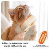 3 in 1 electric pet grooming brush | Electric cat hair brush with steam spray | Dog grooming brush steam spray comb | Pet hair removal electric brush | Cat and dog grooming steam brush | Electric pet cleaning brush for shedding | Steam spray pet grooming comb | Dog and cat hair remover brush electric | Pet massage grooming brush electric | 3 in 1 pet grooming tool