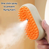 3 in 1 electric pet grooming brush | Electric cat hair brush with steam spray | Dog grooming brush steam spray comb | Pet hair removal electric brush | Cat and dog grooming steam brush | Electric pet cleaning brush for shedding | Steam spray pet grooming comb | Dog and cat hair remover brush electric | Pet massage grooming brush electric | 3 in 1 pet grooming tool