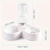 1PC Pet food bowl cat and dog two-in-one automatic pet feeder automatic watering convenient food and water dispenser