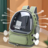 Breathable Transparent Pet Cat Carrier Bag | Outdoor Travel Backpack for Cats & Small Dogs