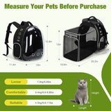 Pet carrier with dimensions and measurement chart for pet weight categories on a green background