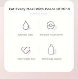 1PC Pet food bowl cat and dog two-in-one automatic pet feeder automatic watering convenient food and water dispenser