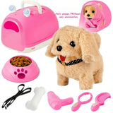 Interactive Realistic Golden Retriever Toy Dog | Walking Barking & Tail Wagging Electric Puppy with Sounds