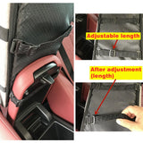 Portable Console Booster Dog Car Seat & Carrier | Center Armrest Car Seat for Small Dogs & Cats