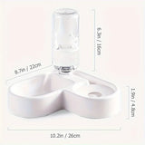 1PC Pet food bowl cat and dog two-in-one automatic pet feeder automatic watering convenient food and water dispenser