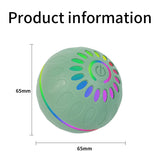 Interactive Dog Ball Toy | USB Automatic Moving Bouncing Petal Ball for Puppies & Large Dogs