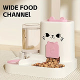 Pet large-capacity feeder integrated automatic water dispenser cat food bowl dog feeding bowl cat bowl dog bowl pet supplies