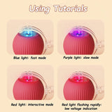 Cat Interactive Ball Toys Automatic Rolling Ball Faux Tail Rechargeable Smart Pet Electric Toy Dog Cat Training Imitate Mouse