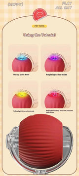 Rechargeable Smart Interactive Ball Toy for Dogs and Cats
