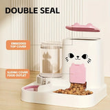 Pet large-capacity feeder integrated automatic water dispenser cat food bowl dog feeding bowl cat bowl dog bowl pet supplies