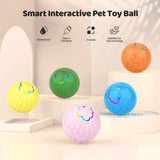 Interactive RGB Light-Up Pet Toy Ball, Automatic Bouncing & Rolling