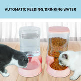 3.8L Automatic Pet Water Fountain & Food Dispenser | Large Capacity Drinking Bowl for Cats & Dogs
