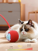 Cat Interactive Ball Toy | Automatic Rolling Ball with Faux Tail & Smart Rechargeable Electric Pet Toy