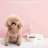 1PC Pet food bowl cat and dog two-in-one automatic pet feeder automatic watering convenient food and water dispenser