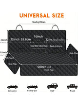 Waterproof Dog Car Seat Cover & Pet Travel Carrier Mattress | Middle Seat Armrest Protector for Dogs