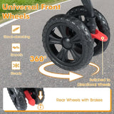 Foldable Double Pet Stroller for 2 Cats & Dogs | 2-Seater Carrier with Sunshade & Safety Belt