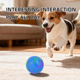 Interactive Dog Ball Toy | USB Automatic Moving Bouncing Petal Ball for Puppies & Large Dogs