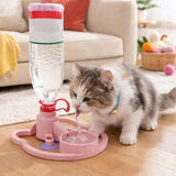 Automatic Water Renewal Cat Drinking Machine Anti Overturning Splash-proof Pet Water Bowl Non Plug in Wet Chin Prevention