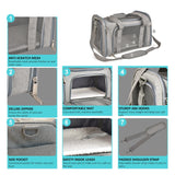 Airline Approved Dog Carrier Bag | Soft Side Backpack for Small Dogs & Cats Travel