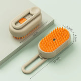 3 in 1 electric pet grooming brush | Electric cat hair brush with steam spray | Dog grooming brush steam spray comb | Pet hair removal electric brush | Cat and dog grooming steam brush | Electric pet cleaning brush for shedding | Steam spray pet grooming comb | Dog and cat hair remover brush electric | Pet massage grooming brush electric | 3 in 1 pet grooming tool