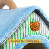 foldable pet house bed for cats and dogs | removable washable cat cave sofa for small medium pets | cozy pet cave bed indoor four seasons use | soft foldable cat house bed for kittens and puppies | portable pet bed house for travel and home | comfortable pet cave sofa for cats and small dogs | washable pet house bed for indoor pets