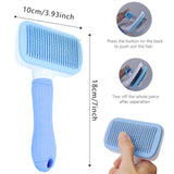 Self cleaning pet hair remover brush | Dog grooming brush self cleaning | Cat grooming comb hair remover | Pet dematting comb for dogs and cats | Dog and cat shedding brush tool | Pet grooming brush for loose hair | Self cleaning dog brush for shedding | Cat hair remover brush grooming tool | Pet grooming comb for tangles | Dog and cat hair removal brush