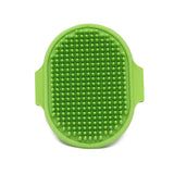 soft rubber pet bath brush silicone grooming comb | dog and cat hair remover brush for cleaning and massage | pet grooming tool for long hair dogs and cats | gentle silicone pet brush safe for puppies and sensitive skin | pet bath brush for removing loose fur and dirt | easy to use pet grooming comb for cats and dogs | soft silicone brush for pet coat cleaning and care