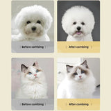 professional pet grooming brush metal teeth comb | dog and cat grooming tool for removing tangles and loose fur | dense metal teeth pet comb for fluffy volume styling | universal pet grooming brush for cats and dogs | durable pet comb for smooth healthy coat | easy grip grooming brush for pets | pet styling tool for home grooming
